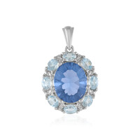 Colgante en plata con Fluorita de color cambiante