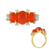 Anillo en plata con Cornalina