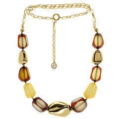 Collar en plata con Ámbar báltico
