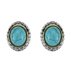 Pendientes en plata con Turquesa