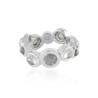 Anillo en plata con Labradorita verde de Maniry (KM by Juwelo)