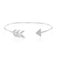 Brazalete en plata con Zafiro blanco