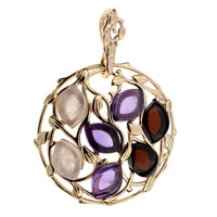 Colgante en plata con Ámbar báltico