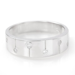 Anillo de hombre en plata con Zircón
