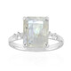 Anillo en plata con Piedra de Luna arcoíris