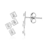 Pendientes en plata con Diamante I2 (I)