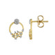 Pendientes en plata con Diamante I2 (I)