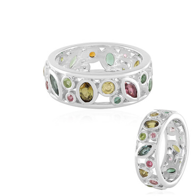 Anillo en plata con Turmalina