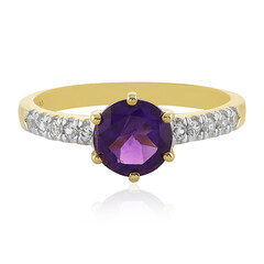 Anillo en plata con Amatista
