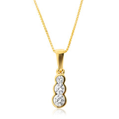 Collar en oro con Diamante SI