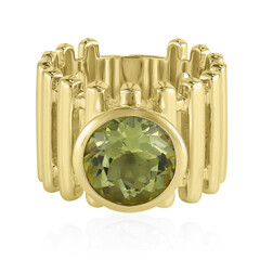 Anillo en plata con Citrino de color limón