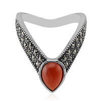Anillo en plata con Granate de Mozambique (Annette classic)