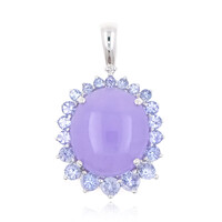 Colgante en oro con Jade lavanda