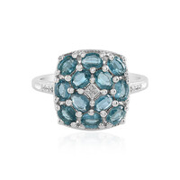 Anillo en plata con Cianita petróleo