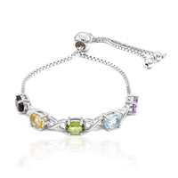 Brazalete en plata con Topacio azul cielo