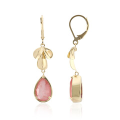 Pendientes en plata con Cuarzo rosa pastel