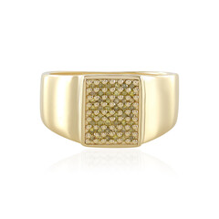 Anillo en plata con Diamante I3 amarillo