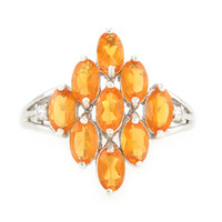 Anillo en plata con Ópalo de fuego de Buriti