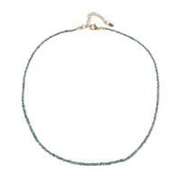 Collar en plata con Diamante azul