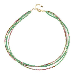 Collar en plata con Aventurina verde (Riya)