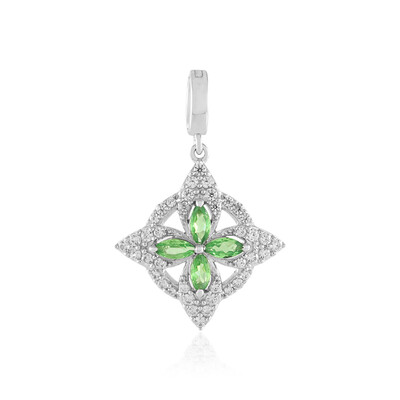 Colgante en plata con Tsavorita de Tanzania