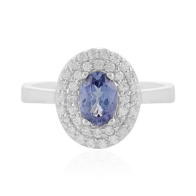 Anillo en plata con Tanzanita