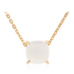 Collar en plata con Piedra de Luna blanca