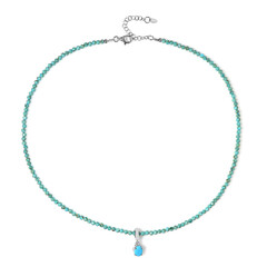 Collar en plata con Turquesa