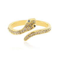 Anillo en plata con Diamante champán PK