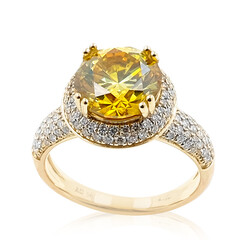 Anillo en oro con Esfalerita (de Melo)