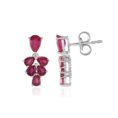 Pendientes en plata con Rubí de Madagascar