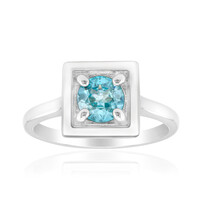 Anillo en plata con Zircón de Ratanak Kirí