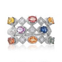 Anillo en plata con Zafiro