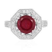 Anillo en plata con Rubí de Madagascar