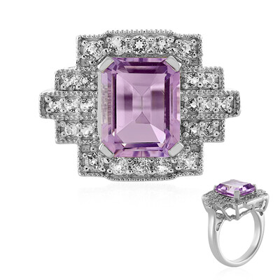 Anillo en plata con Amatista Rosa de Francia
