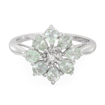 Anillo en plata con Turmalina Paraíba