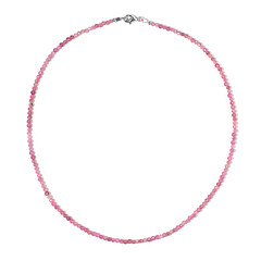 Collar en plata con Turmalina rosa