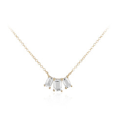 Collar en plata con Topacio blanco