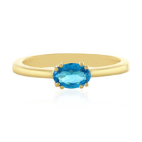 Anillo en plata con Apatita azul neón