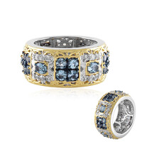 Anillo en plata con Aguamarina de Tanzania (Gems en Vogue)