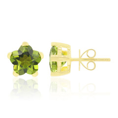 Pendientes en oro con Peridoto