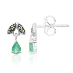 Pendientes en plata con Esmeralda