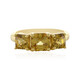 Anillo en plata con Zircón amarillo