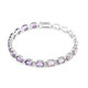 Brazalete en plata con Topacio blanco