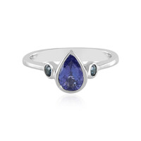 Anillo en plata con Tanzanita (Adela Silber)