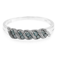 Anillo en plata con Diamante fantasía