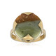 Anillo en plata con Madera de palma petrificada (Bali Barong)