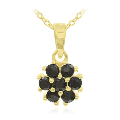 Collar en plata con Zafiro negro