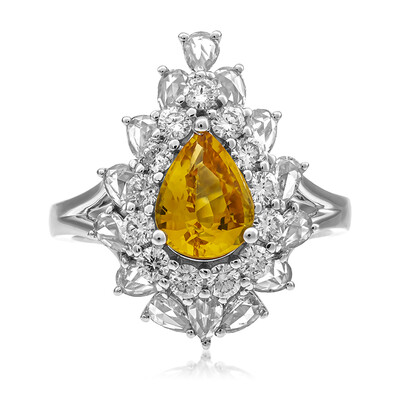 Anillo en oro con Zafiro amarillo (CIRARI)