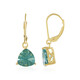 Pendientes en plata con Fluorita verde